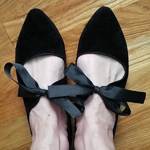 Black Velvet Flats size 9